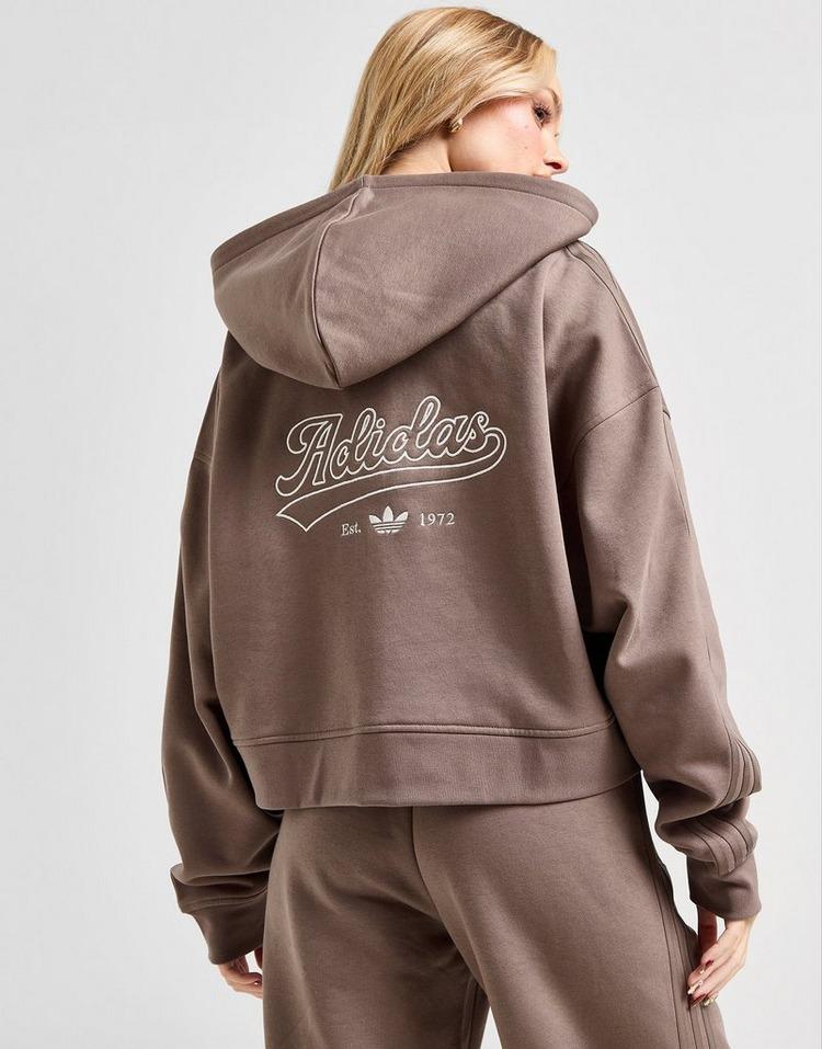 JD Sports adidas Originals Sudadera con capucha Baseball Crop Zip Ofertas de temporada