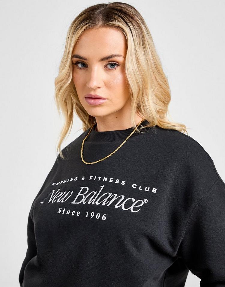 JD Sports New Balance Sudadera Script Embroidered Crew Envío gratis