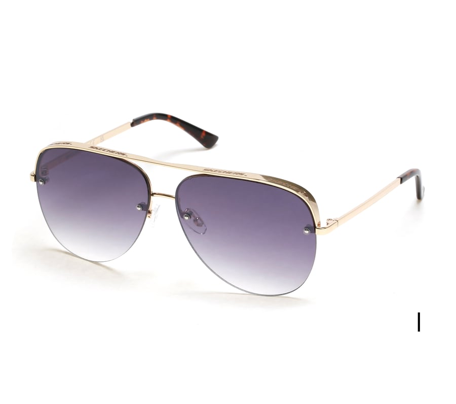 Skechers Semi-Rimless Metal Aviator Ventas relámpago
