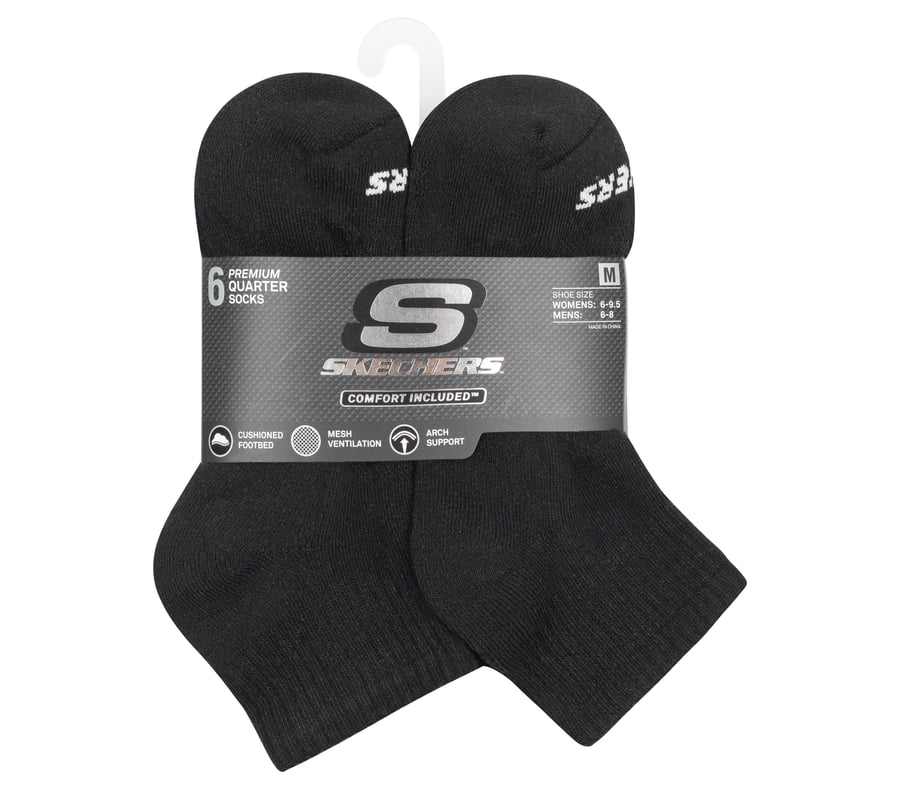 Skechers 6 Pack Core Quarter Medium Socks Liquidación
