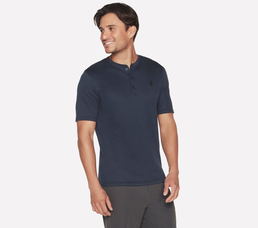 Skechers GOKNIT Pique Short Sleeve Henley Rebajas top
