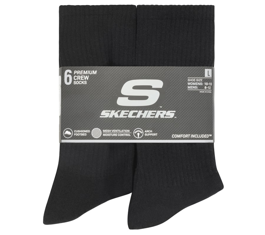 Skechers 6 Pack Large Core Crew Socks Tienda