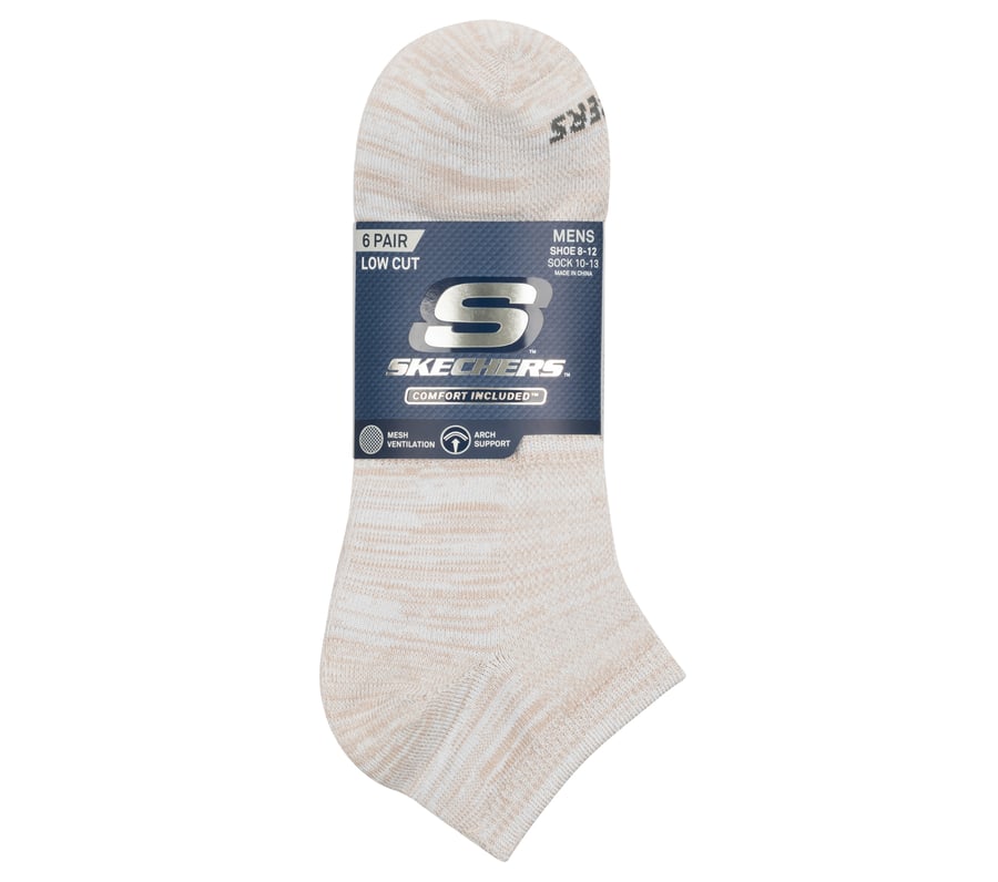 Skechers 6 Pack Non Terry Low Cut Socks Libre de impuestos