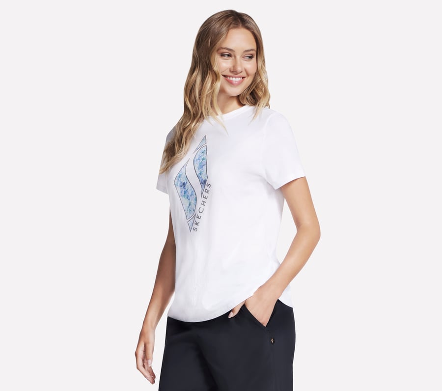 Skechers Floral Diamond Classic Crew Tee Limitado a 3 días