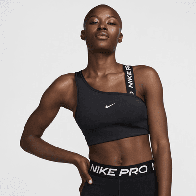 Nike Nike Pro Swoosh 2.0Sujetador deportivo de sujeción media con almohadilla - Mujer Oferta exclusiva