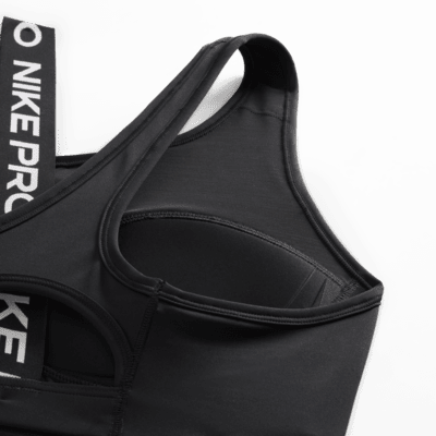 Nike Nike Pro Swoosh 2.0Sujetador deportivo de sujeción media con almohadilla - Mujer Oferta exclusiva