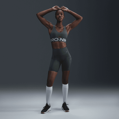 Nike Nike Pro Indy PlungeSujetador deportivo de sujeción media con almohadilla - Mujer Grandes ahorros