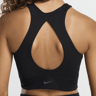 Nike Nike One TwistSujetador deportivo de sujeción ligera con forro ligero y escote alto - Mujer En línea