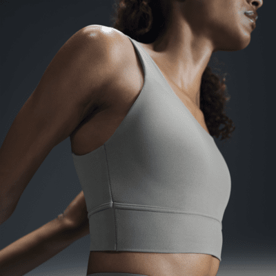 Nike Nike ZenvySujetador deportivo de sujeción media con almohadilla y escote alto - Mujer Outlet online