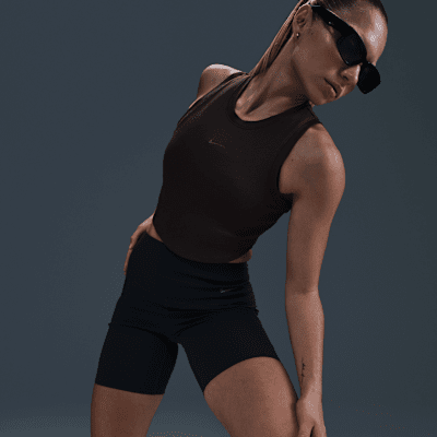 Nike Nike Sportswear Chill KnitCamiseta de tirantes corta y ceñida con canalé mini - Mujer Devoluciones gratuitas