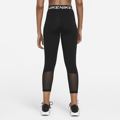 Nike Nike ProLeggings cortos de talle medio con panel de malla - Mujer ÚLTIMAS EDICIONES