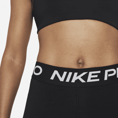 Nike Nike ProLeggings cortos de talle medio con panel de malla - Mujer ÚLTIMAS EDICIONES