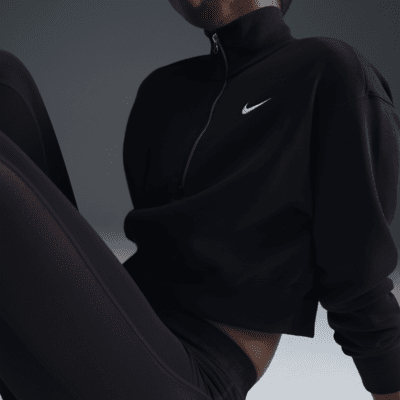Nike Nike Sportswear Phoenix FleeceSudadera de chándal corta con media cremallera - Mujer Envío internacional gratuito