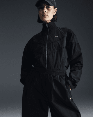 Nike Nike WindrunnerChaqueta de tejido Woven y ajuste holgado con cremallera completa y protección UV - Mujer Rebajas