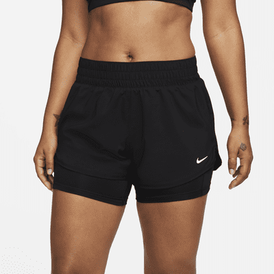 Nike Nike OnePantalón corto de 8 cm con talle medio y diseño 2 en 1 Dri-FIT - Mujer Devoluciones gratuitas