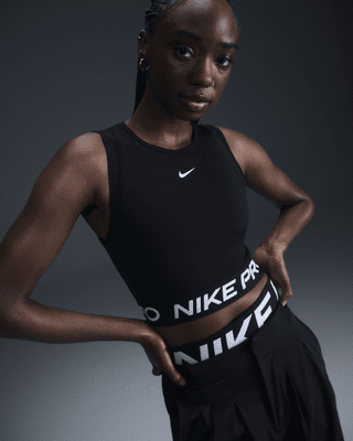 Nike Nike ProParte de arriba corta de tirantes Dri-FIT - Mujer Rebajas top