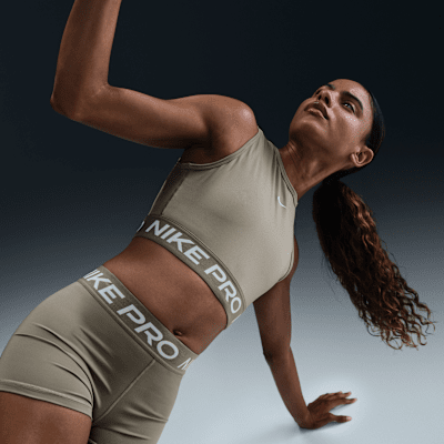 Nike Nike ProParte de arriba corta de tirantes Dri-FIT - Mujer Rebajas top