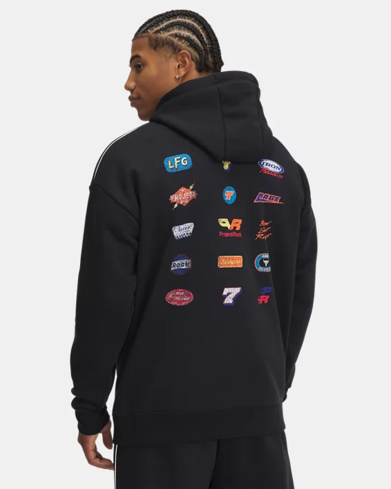 Under Armour Sudadera con capucha Project Rock Icon Fleece para hombre   Última moda