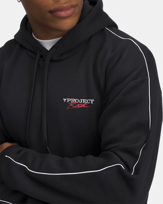 Under Armour Sudadera con capucha Project Rock Icon Fleece para hombre   Última moda