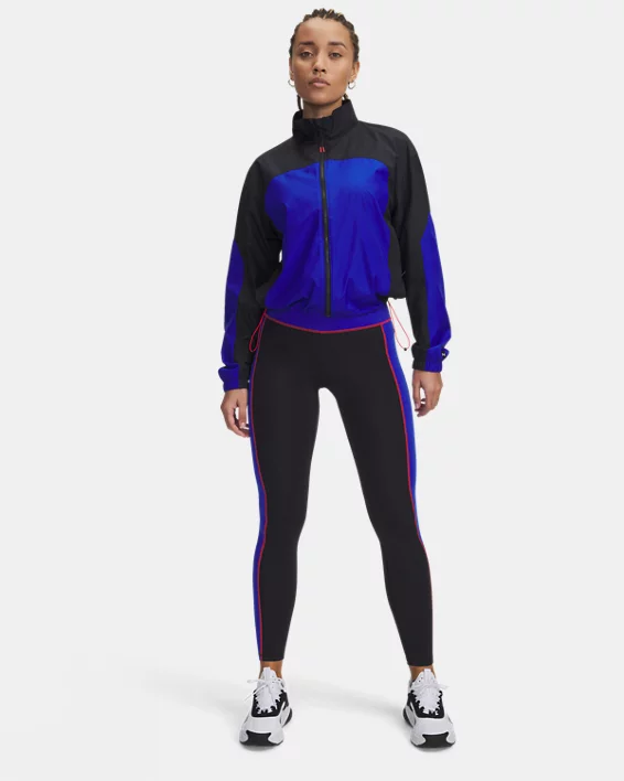 Under Armour Sudadera con cremallera completa de tejido Project Rock para mujer   Ofertas especiales