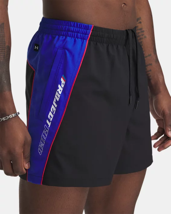 Under Armour Pantalón corto Project Rock Woven Colorblock para hombre   Rebajas de fábrica