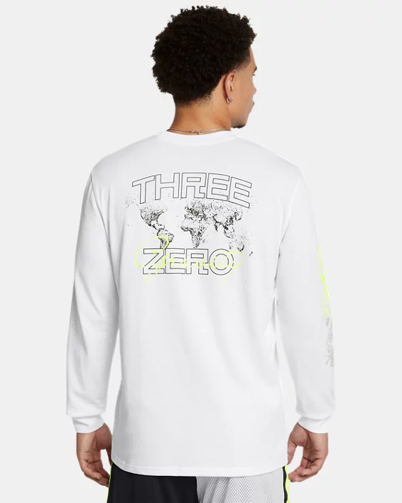 Under Armour Parte de arriba de manga larga Curry Verbiage Heavyweight para hombre   Outlet