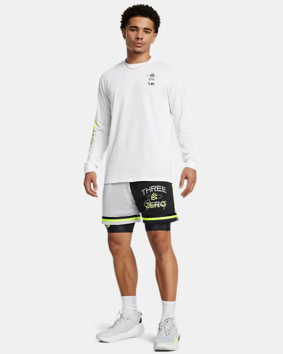 Under Armour Parte de arriba de manga larga Curry Verbiage Heavyweight para hombre   Outlet
