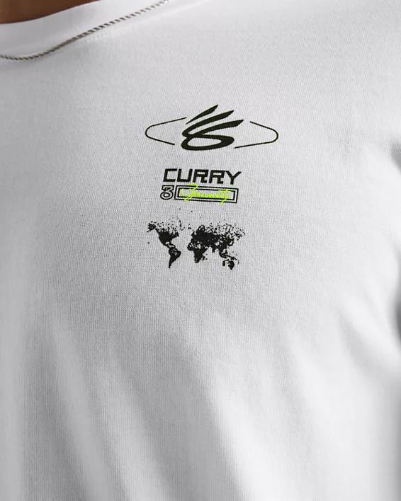 Under Armour Parte de arriba de manga larga Curry Verbiage Heavyweight para hombre   Outlet