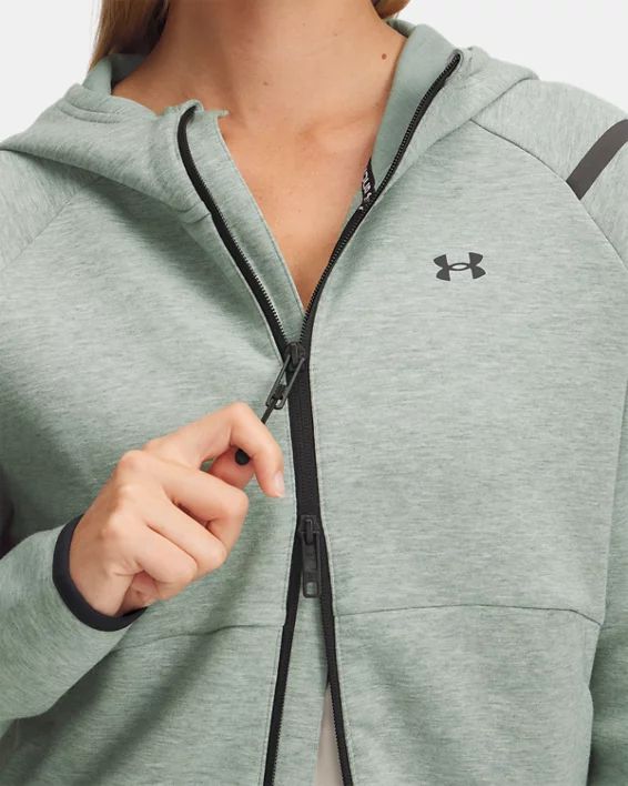 Under Armour Parte de arriba con cremallera completa UA Unstoppable Fleece para mujer   Rebajas baratas