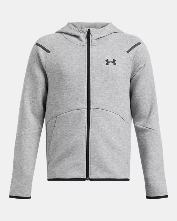 Under Armour Sudadera con cremallera completa UA Unstoppable Fleece para niño   Descuento
