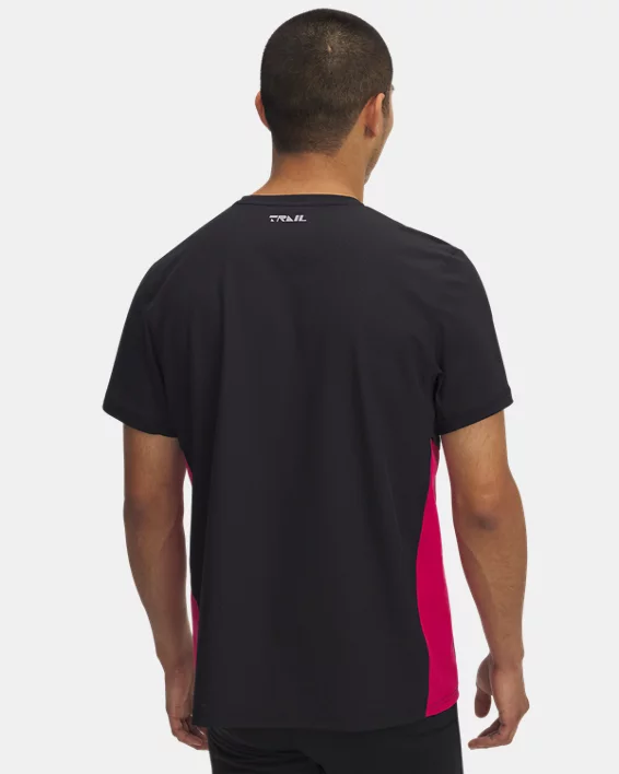 Under Armour Parte superior de manga corta con cremallera UA Trail Run para hombre   Descuentos del mes