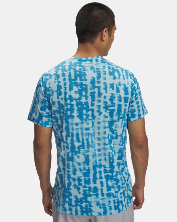 Under Armour Parte superior de manga corta estampada UA Launch para hombre   Descuento por venta flash