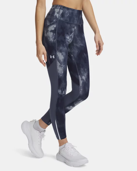 Under Armour Mallas tobilleras con estampado UA Launch para mujer   Últimos 3 días