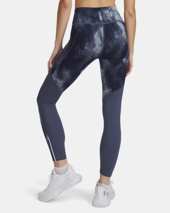 Under Armour Mallas tobilleras con estampado UA Launch para mujer   Últimos 3 días