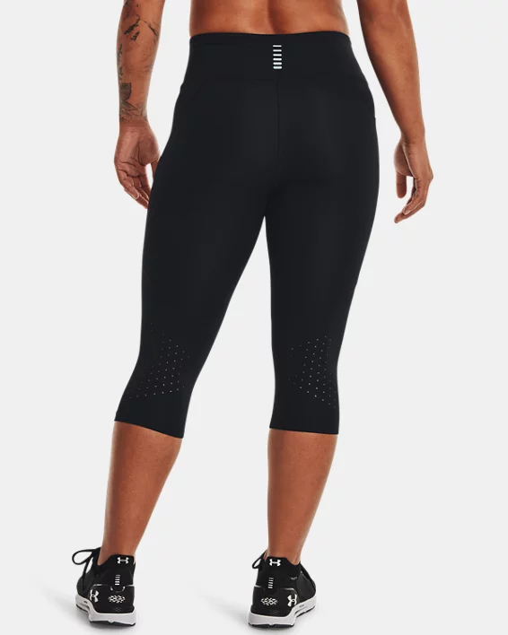 Under Armour Pantalón pirata UA Launch para mujer   Grandes ahorros