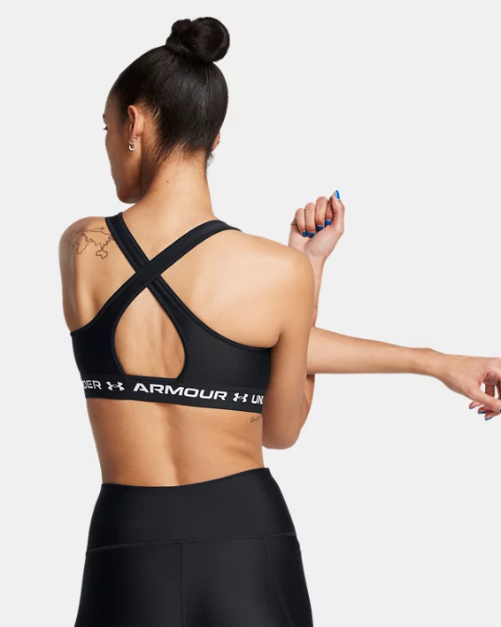 Under Armour Sujetador deportivo de sujeción media y espalda cruzada Armour® para mujer   Outlet online
