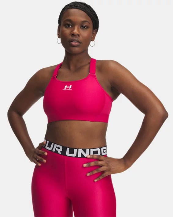 Under Armour Sujetador deportivo de sujeción alta HeatGear® Armour para mujer   Tienda