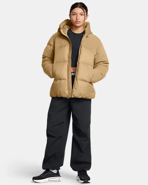 Under Armour Chaqueta acolchada de pana Limitless Down Oversized para mujer   Promoción por tiempo limitado