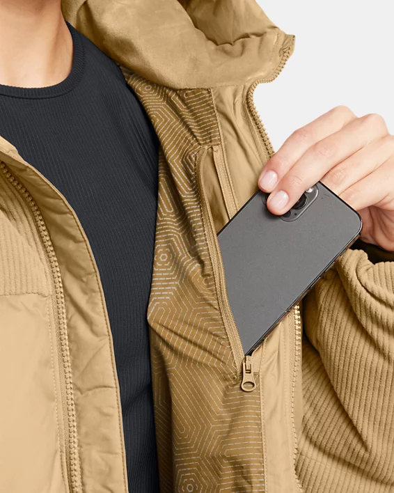 Under Armour Chaqueta acolchada de pana Limitless Down Oversized para mujer   Promoción por tiempo limitado