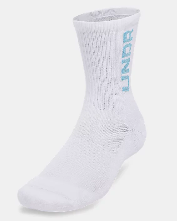 Under Armour Calcetines UA 3-Maker Mid-Crew unisex - Paquete de 3  