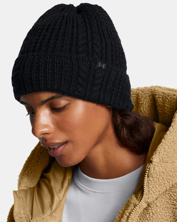 Under Armour Gorro de punto trenzado UA Halftime para mujer   Envío internacional gratuito