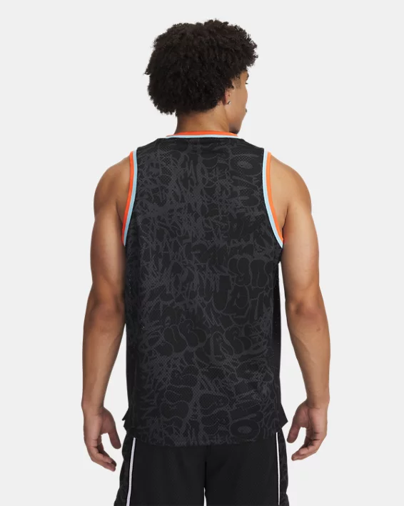 Under Armour Camiseta de tirantes estampada de malla UA Zone Pro para hombre   Envío internacional gratuito