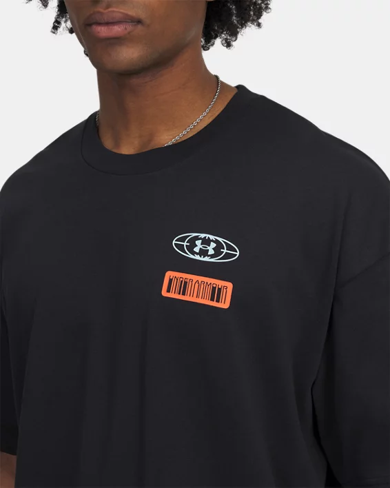 Under Armour Camiseta de manga corta UA Heavyweight Hoops Mix Tape para hombre   Precios de Black Friday