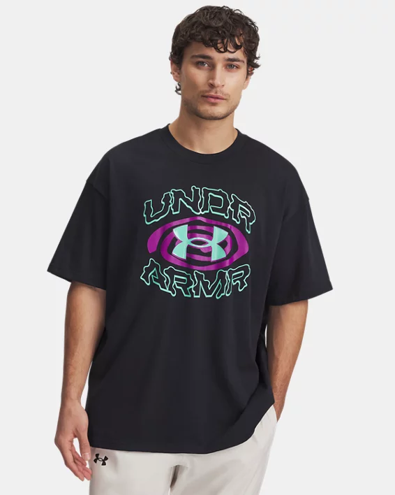 Under Armour Camiseta de manga corta UA Heavyweight Hoops Hoopnotic para hombre   Libre de impuestos