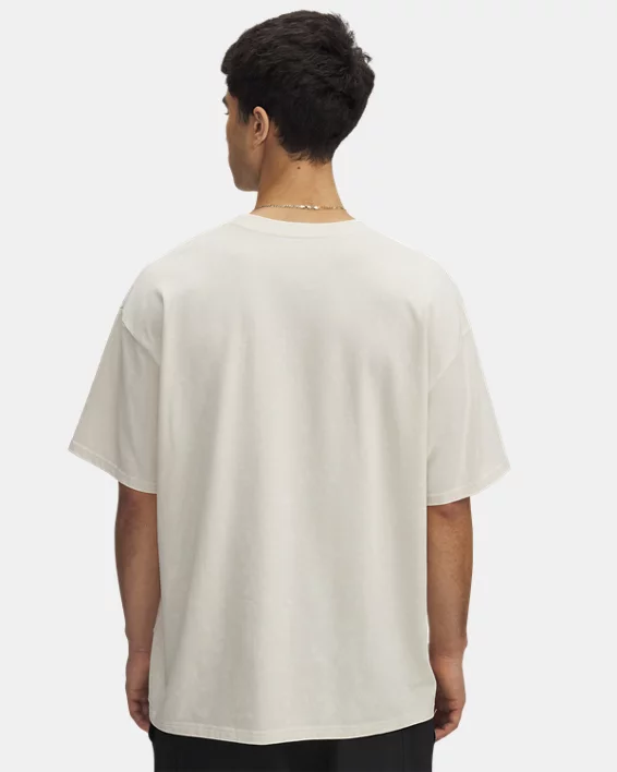 Under Armour Camiseta de manga corta UA Heavyweight Oversized Logo Wash para hombre   Rebajas de fin de temporada