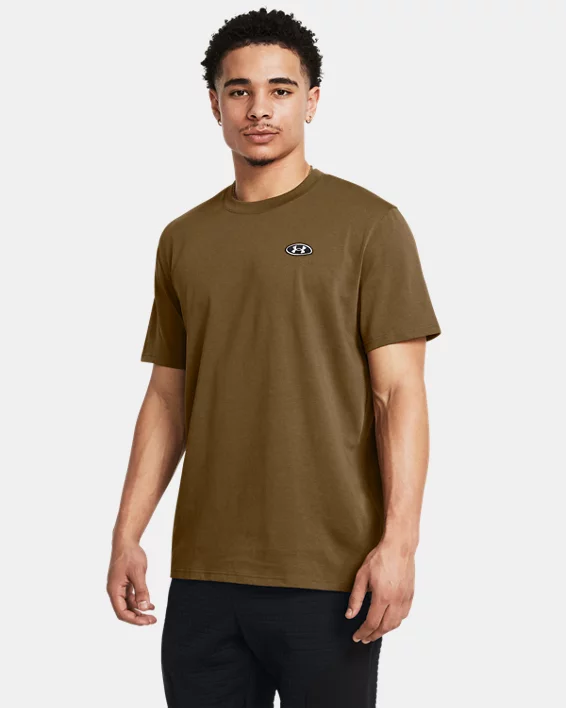Under Armour Camiseta de manga corta UA Heavyweight Left Chest Patch para hombre  