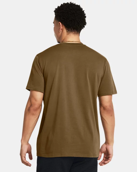 Under Armour Camiseta de manga corta UA Heavyweight Left Chest Patch para hombre   Oferta especial