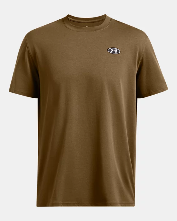 Under Armour Camiseta de manga corta UA Heavyweight Left Chest Patch para hombre   Oferta especial