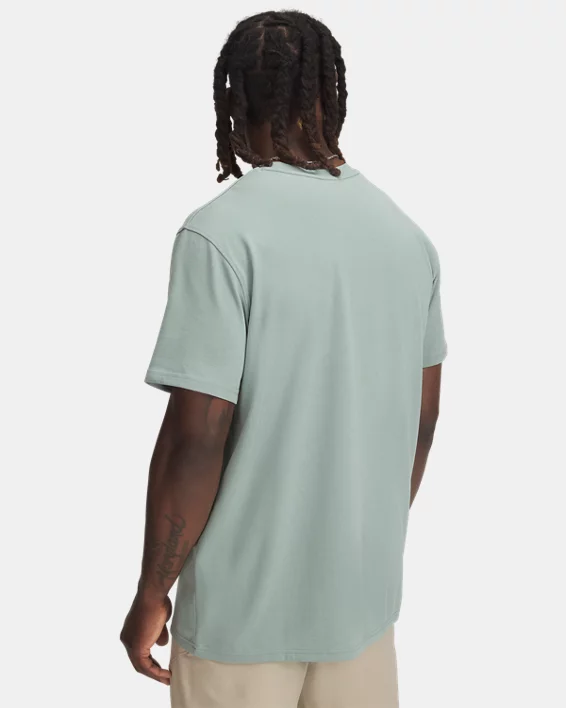 Under Armour Camiseta de manga corta UA Logo Embroidered Heavyweight para hombre   Oferta especial de fábrica