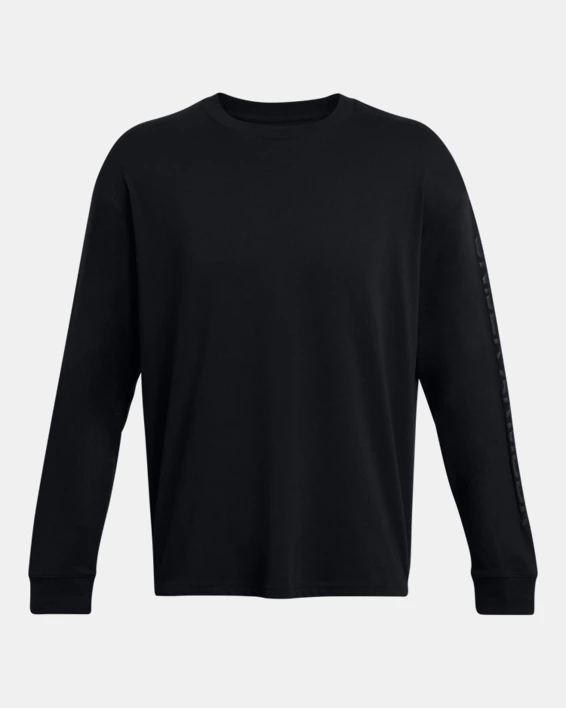 Under Armour Camiseta de manga larga UA Heavyweight Tonal Wordmark para hombre   Promoción trimestral